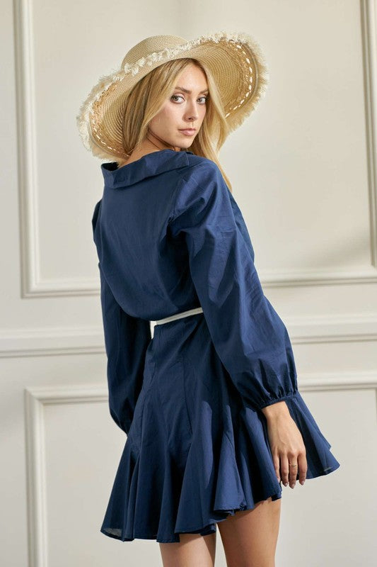 Navy Breeze Mini Dress