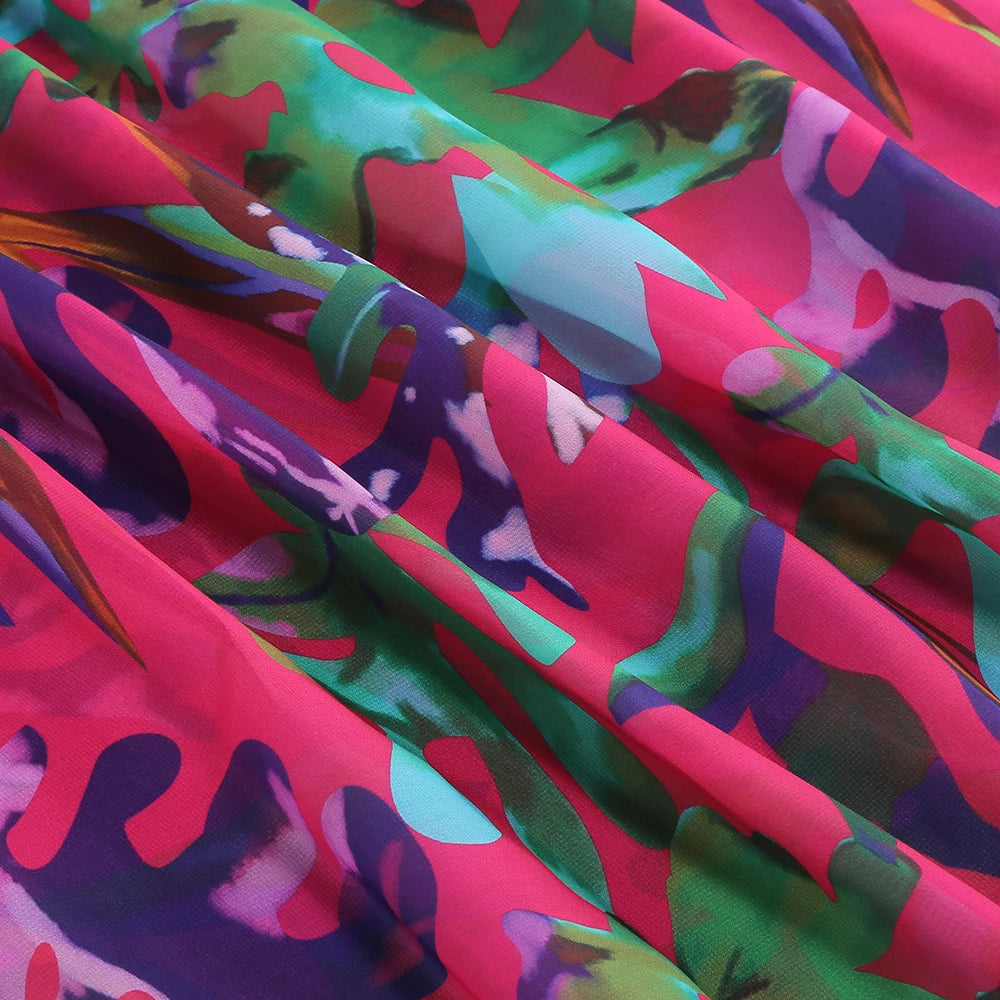 Tropical Sunset Maxi Dress