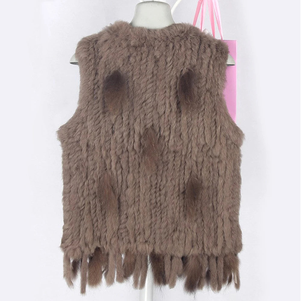 Genuine Rabbit Fur Vest