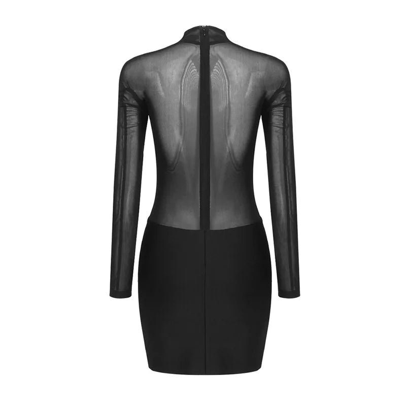 Midnight Elegance Mini Dress