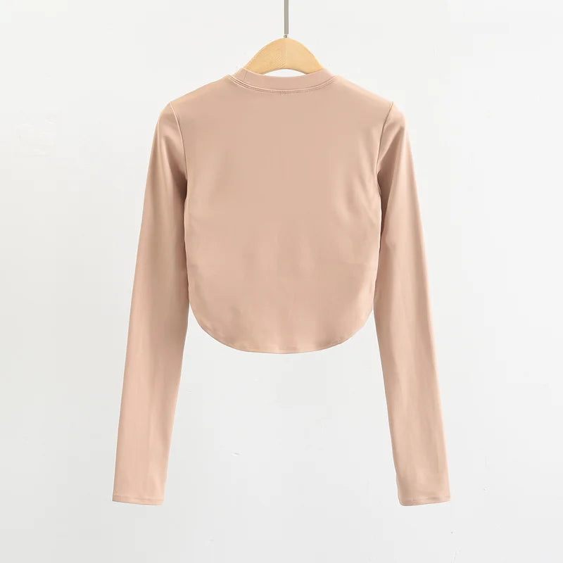 Split Side Yoga Crop Top