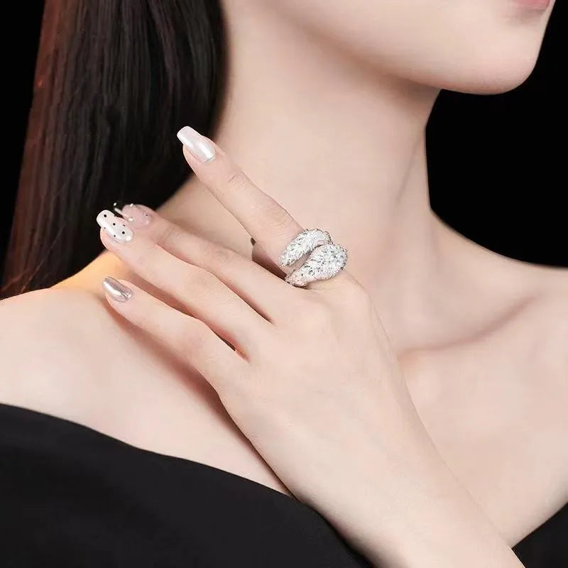Snake Pave Sterling Silver