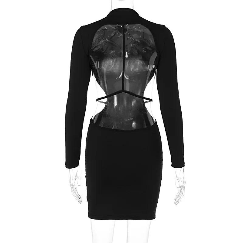 Backless Bandage Mini Dress Elegant