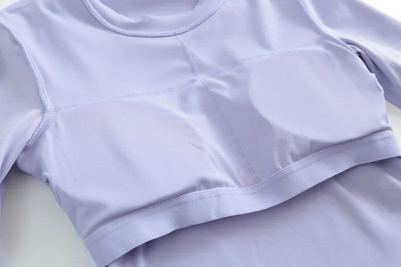 Split Side Yoga Crop Top