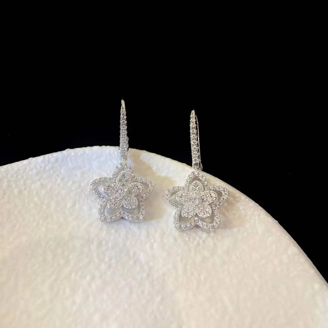 Glitter Danglers Sterling Silver