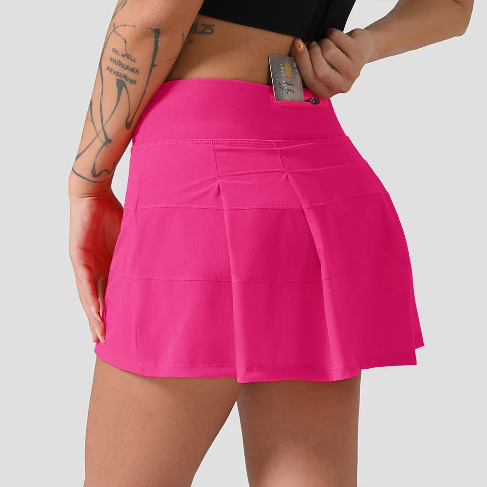 Vivid A-line Mini Skirt