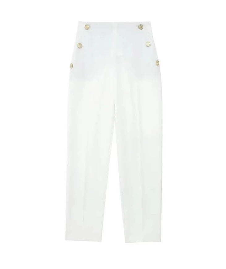 Gold Button Trousers