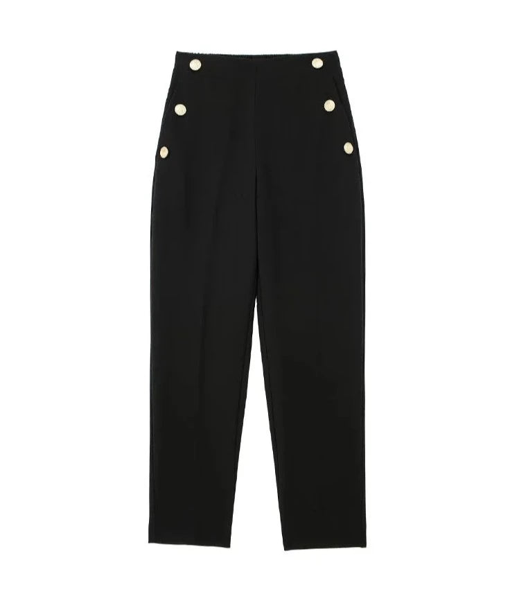 Gold Button Trousers