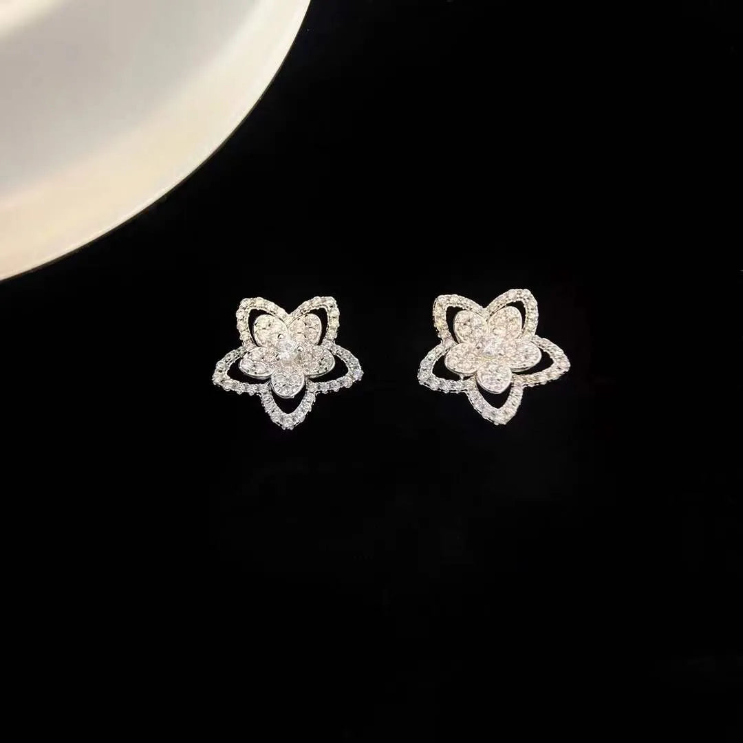 Flower Earring 925 Sterling Silver