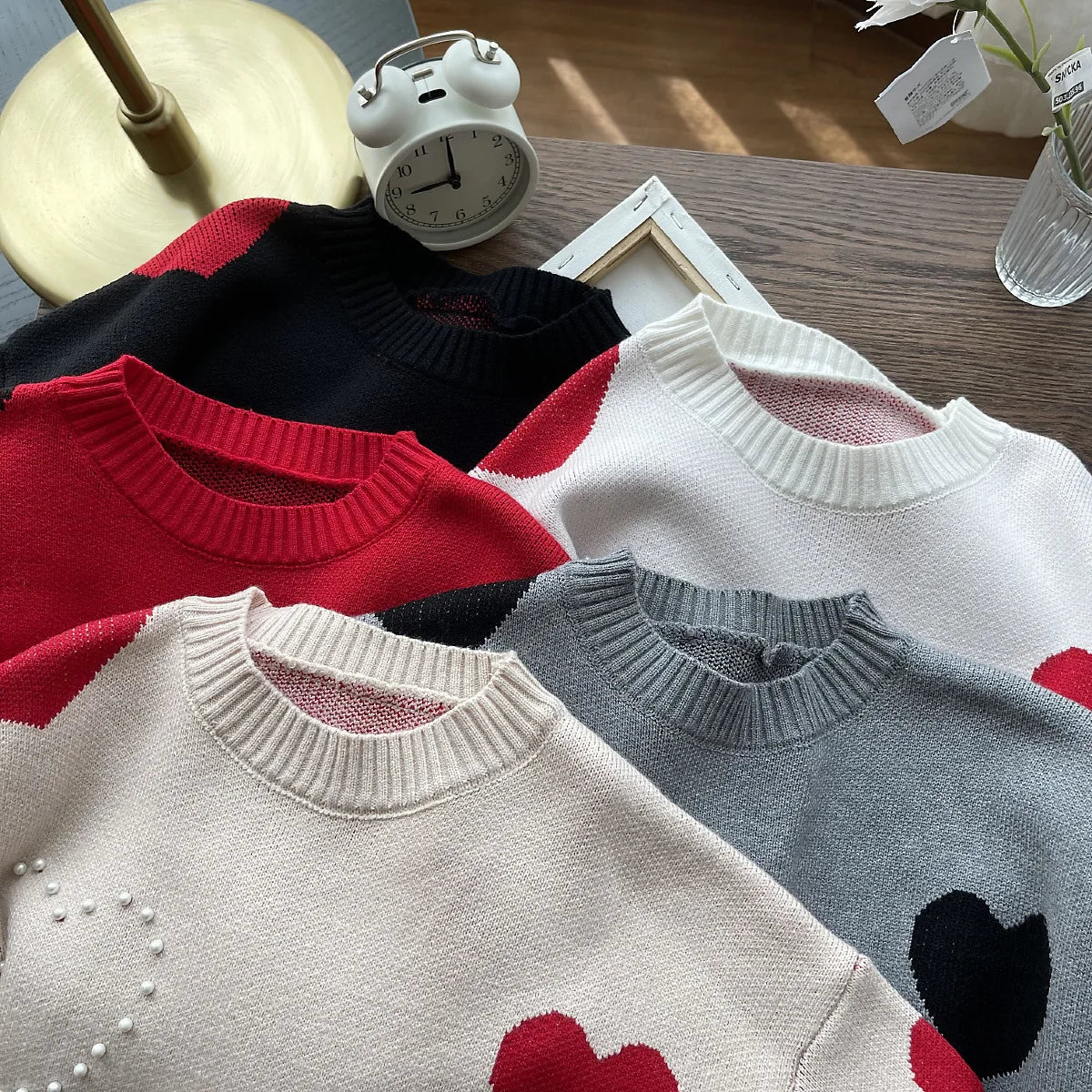 Pearl Heart Sweater