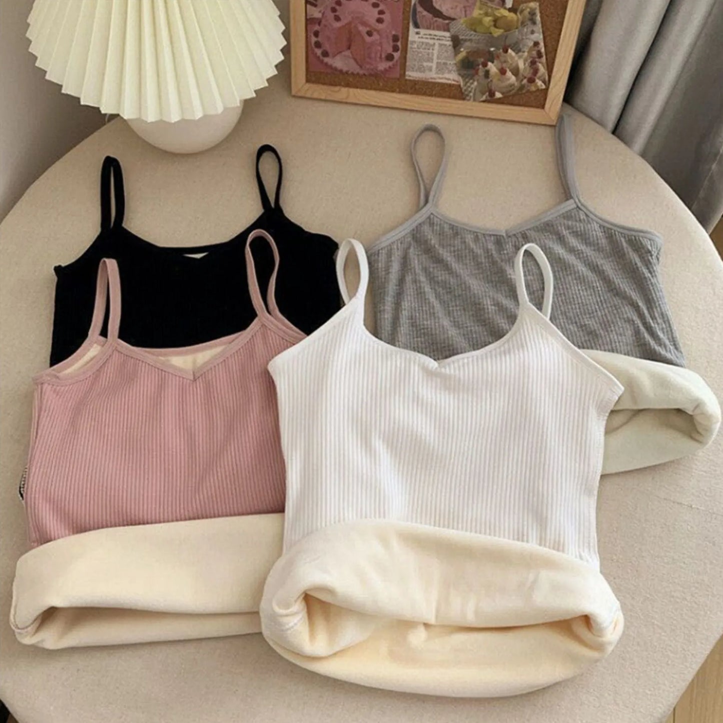 Warm Undershirt Women Thermal Tops Sleeveless Sexy Crop Top